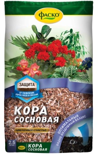 Кора сосновая Фаско Цветочное счастье 2,5л