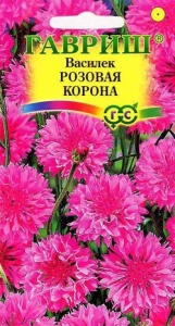 Семена цветов василек Розовая корона 0,2г Гавриш