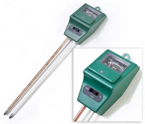 Измеритель кислотности почвы pH электронный 3в1 Green Belt 06-091