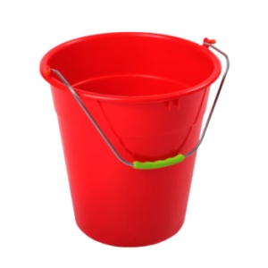 Ведро хозяйственное РАДИАН Евро пластик с железной ручкой 10л