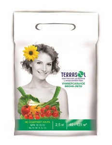 Удобрение сухое Террасол минеральное Весна-Лето с микроэлементами 2,5 кг