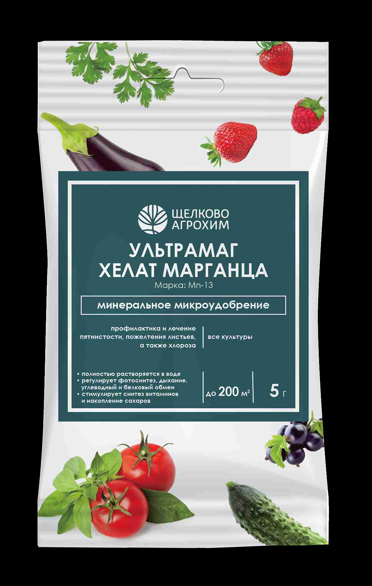 Удобрение сухое Щелково Агрохим УЛЬТРАМАГ Хелат марганец минеральное 5гр