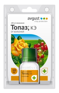Фунгицид Август Топаз для ягод и цветов от мучнистой росы 10мл