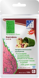Удобрение сухое Нутривант Плюс Картофель водорастворимое минеральное 100гр