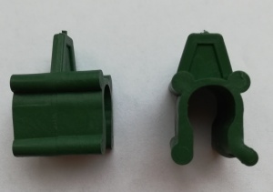 Зажим Ярмарка-Тверь для крепления пленки пластик d-10мм зеленый 18шт