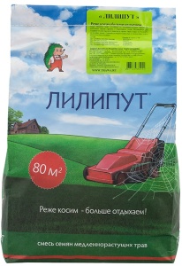 Семена газона Зеленый Ковер ЛИЛИПУТ медленнорастущий мешок 2кг