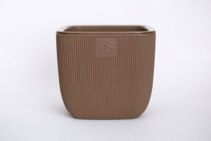 Горшок Фабио ВипСет с дренажной системой 1,95л шоколад арт.AMF-1,95-04