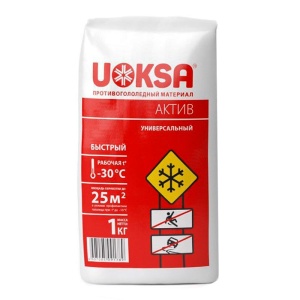 Противогололедный материал УОКСА Актив -30°С 1кг