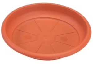 Поддон Сантино ТЕРРА для кашпо 6л пластик d21,5см терракот