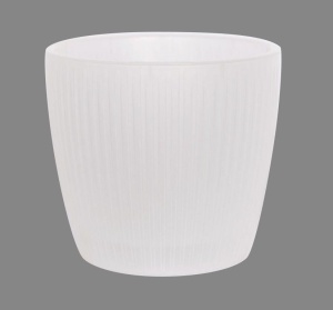 Кашпо ЭВИ ВипСет со вставкой пластик d-14см h-13см V-1,5л прозрачный