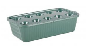 Поддон для проращивания АЛЬТЕРНАТИВА зелёного лука пластик 30х16х8,5см зеленый
