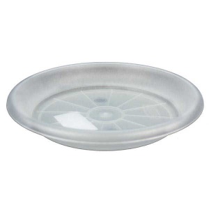 Поддон Сантино ТЕРРА для кашпо 4л пластик d18,5см прозрачный