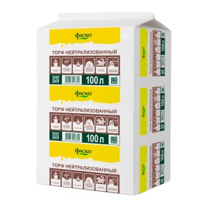 Торф нейтрализованный Фаско прессованный 100л