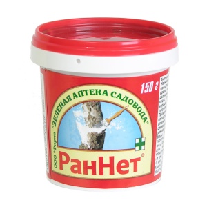 Фунгицид ЗАС РАННЕТ для садовых деревьев от ран паста 150г