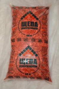 Щепа декоративная ДК красная 60л