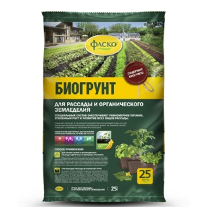 Грунт для органического земледелия Фаско с биогумусом 25л