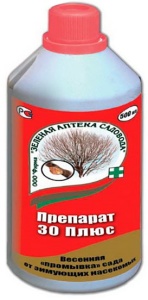 Инсектицид ЗАС Препарат 30 Плюс для садовой обработки от зимующих насекомых 500мл