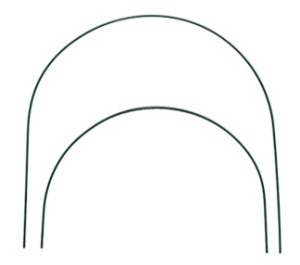 Дуги для парника металл в кембрике ПВХ D-1см,длина 2м (6шт)