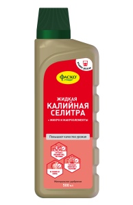 Удобрение жидкое Фаско Калийная селитра минеральное 500 мл