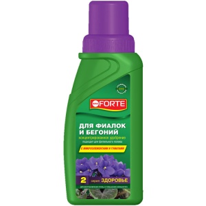 Удобрение жидкое БОНА ФОРТЕ ЗДОРОВЬЕ для фиалок и бегоний органоминеральное 285мл