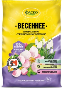 Удобрение сухое Фаско 5М минеральное Весна гранулированное 1 кг (СТ. ДИЗАЙН)