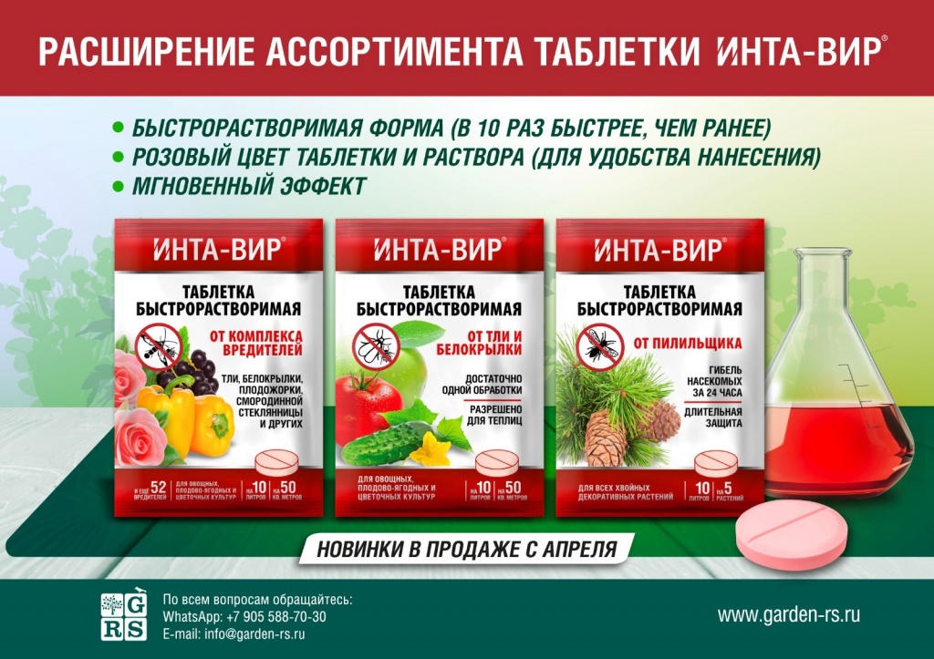 Расширение ассортимента таблетки Инта-Вир