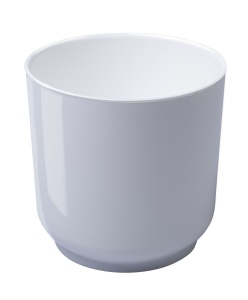 Кашпо ЛИВИНГРИН ДЕЛЬТА со вставкой пластик d-13,5см h-13,5см V-1,5л белый