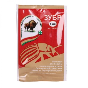 Инсектицид ЗАС Зубр для картофеля и цветов универсальный 1мл (шт)