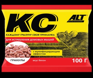 Родентицид АЛТ К_С от домовых мышей гранулы 100г