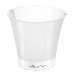 Кашпо Сантино Арте со вставкой пластик d22см h20см V5л прозрачный