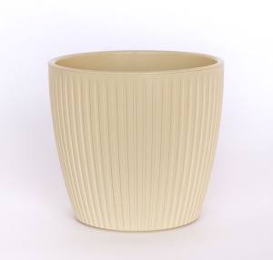 Кашпо ЭВИ ВипСет со вставкой пластик d-20см h-18см V-4,5л крем