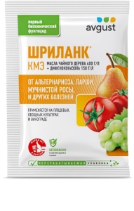 Фунгицид Август Шриланк для плодовых, овощных и винограда от парши и мучнистой росы 5 мл