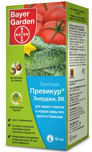 Фунгицид Байер Превикур Энерджи для томатов и огурцов комплексный 60мл