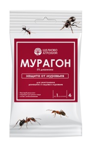 Инсектицид Щелково Агрохим Мурагон от муравьев 4гр
