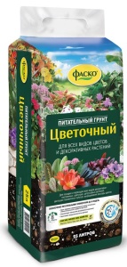 Грунт для цветов Фаско Цветочный прессованный 25л