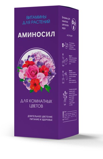Удобрение жидкое АМИНОСИЛ для комнатных растений органоминеральное 0,5л
