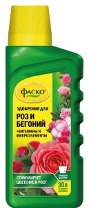 Удобрение жидкое Фаско Цветочное счастье минеральное для Роз и бегоний 285 мл