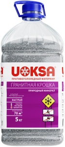 Противогололедный материал УОКСА Гранитная крошка бутылка 5кг