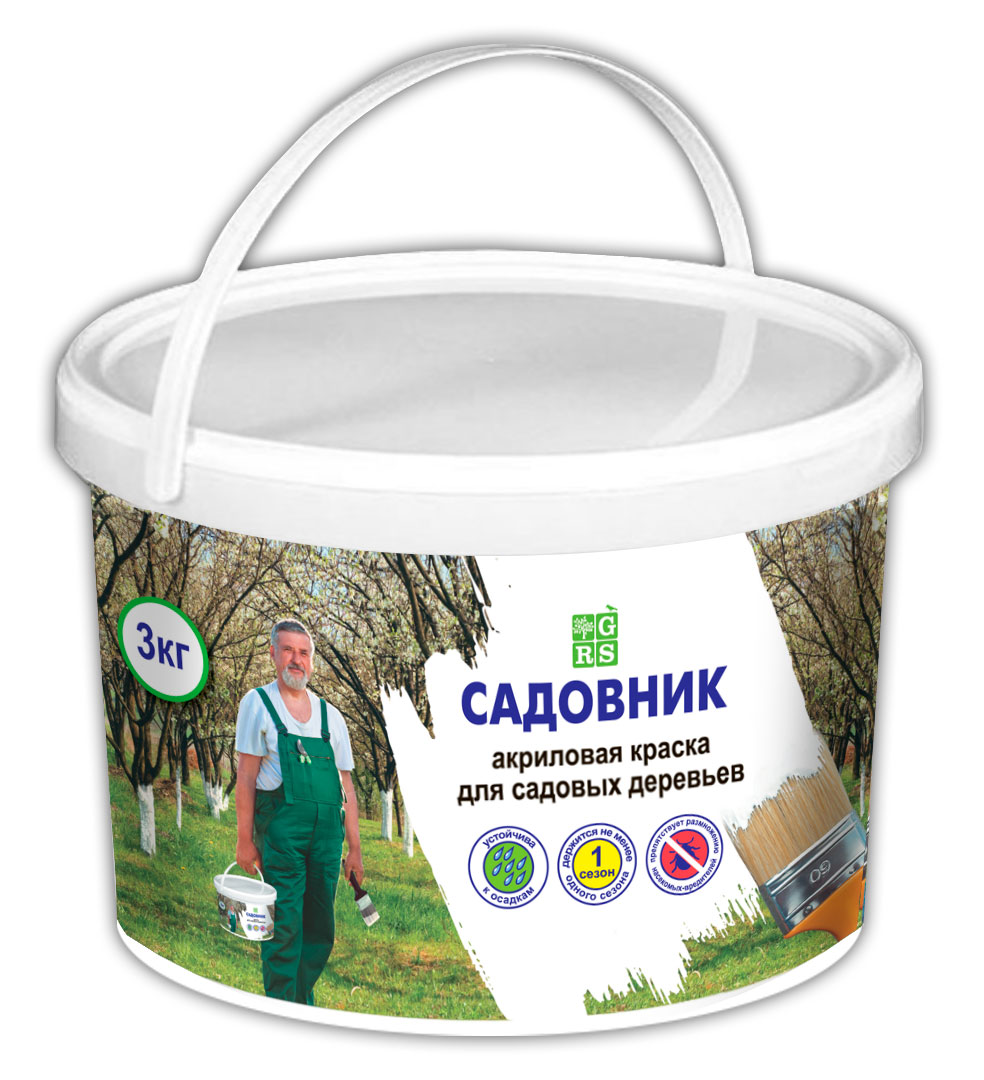 Краска для садовых деревьев 1,2кг Фаско