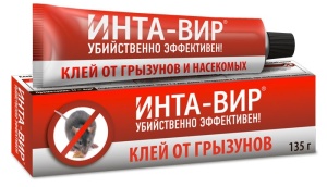 Клей от грызунов и насекомых Инта Вир в тубе 135г