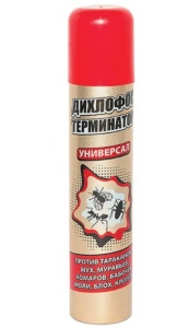 Инсектицид ДИХЛОФОС ТЕРМИНАТОР от бытовых насекомых аэрозоль 400мл