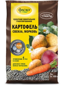 Удобрение сухое Фаско 5М минеральное Картофель гранулированное 3 кг