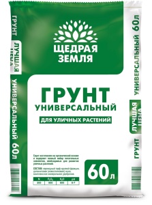 Грунт универсальный Щедрая земля НЦС 60л