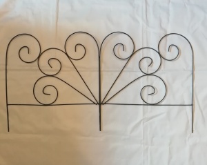 Забор декоративный Кружево металл h44w76L0,5см черный