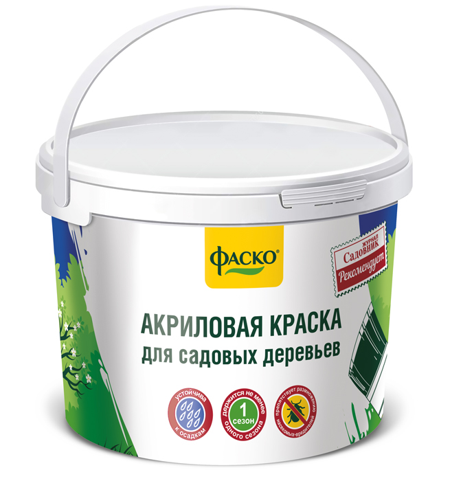 Краска для садовых деревьев ФАСКО ведро 1,2кг