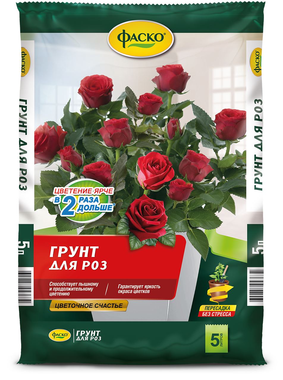 Грунт для роз Фаско Цветочное счастье 5л