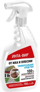 Средство от мха, плесени и лишайников Инта-вир 0,75л