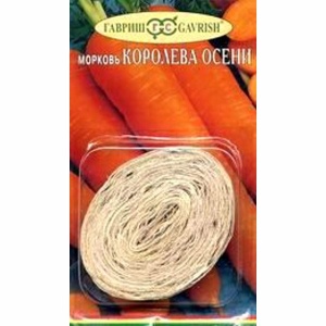Семена морковь Королева осени На ленте 8м Гавриш