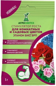Стимулятор роста для комнатных и садовых цветов Агросинтез Этамон Био пакет 5 гр