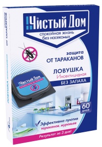 Инсектицид Чистый дом Приманка от тараканов бокс 6шт